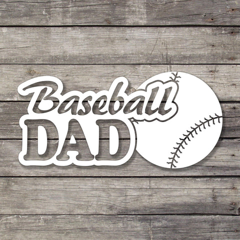 Baseball Dad Decal