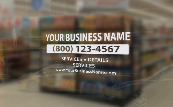 Custom Vinyl Business Name Decal