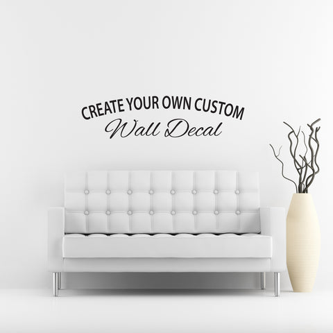 Custom Vinyl Wall Decal Rectangle Layout