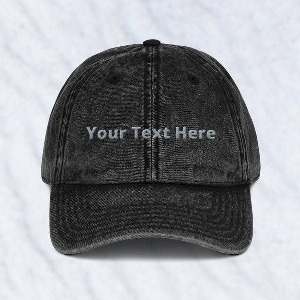 Personalized Vintage Cotton Twill Cap