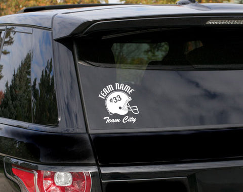 Custom Football Decal