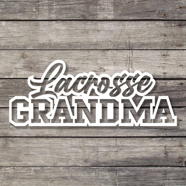 Lacrosse Grandma Decal