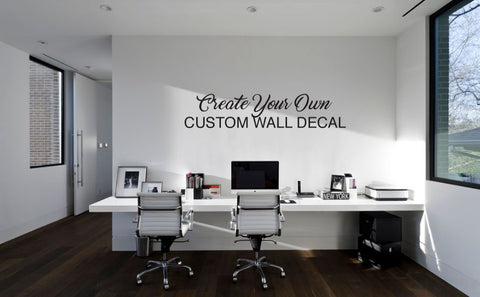 Custom Vinyl Business Wall Decal - Rectangle
