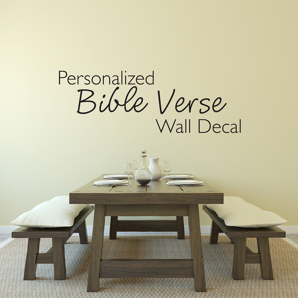 Custom Personalized Bible Verse Wall Decal